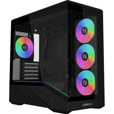 Torre mATX Lian Li Vector V100 Mini - Color negro | Iluminación ARGB