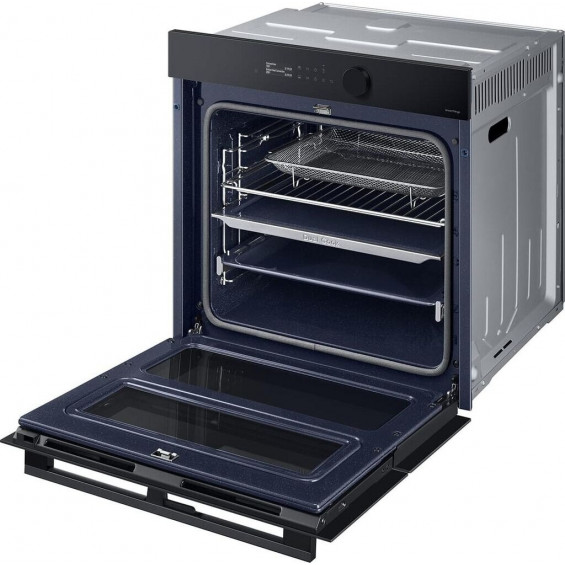 Horno pirolítico Samsung NV7B5750TDK/U1 Bespoke AI, 76 litros, Dual Cook Flex, Natural Steam, puerta flexible, WiFi, clase A+, negro - imagen 4