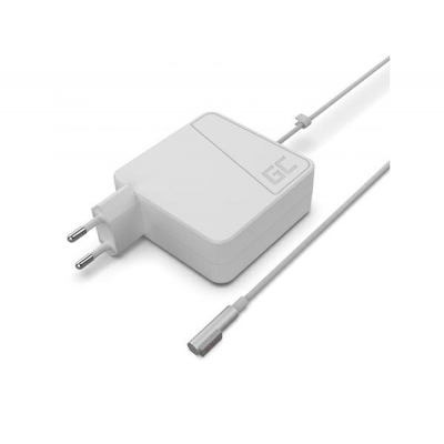 Cargador para portátil Apple GREENCELL AD03 - 60W | Conector MagSafe 1 | Compatible con MacBook | Color blanco