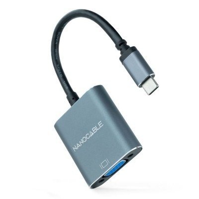 Conversor USB-C a VGA GRIS NANOCABLE