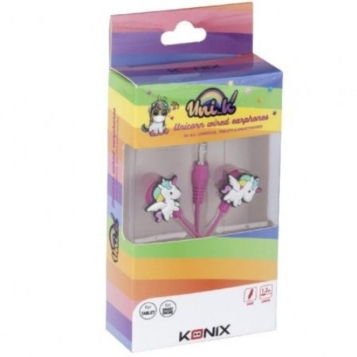 Auriculares Intrauditivos Konix Unik In-Ear / Jack 3.5/ Rosas
