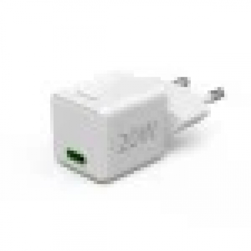 Hama Cargador Super Mini 220V ``20W´´ USB-C QC+PD Blanco