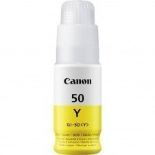 Botella tinta canon gi - 50y amarillo 70ml 7700 paginas