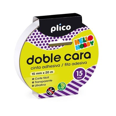 PLICO Cinta adhesiva doble cara 20mx15mm