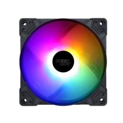 Ventilador cpu keep out xfc - 120f rgb 120mm negro
