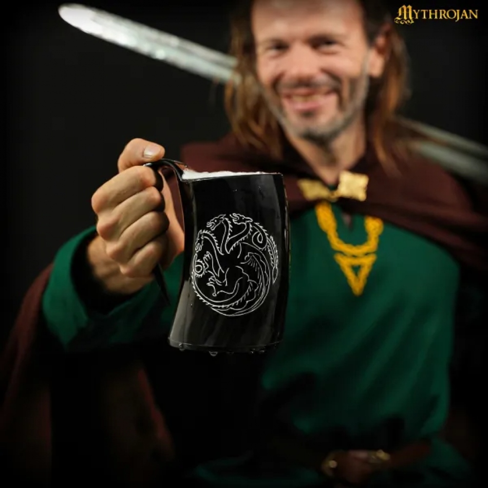 Mythrojan Cuerno para beber vikingo Cuerno para beber cerveza