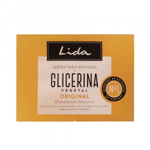 JABON 100% NATURAL GLICERINA ORIGINAL LOTE 2 x 125 gr