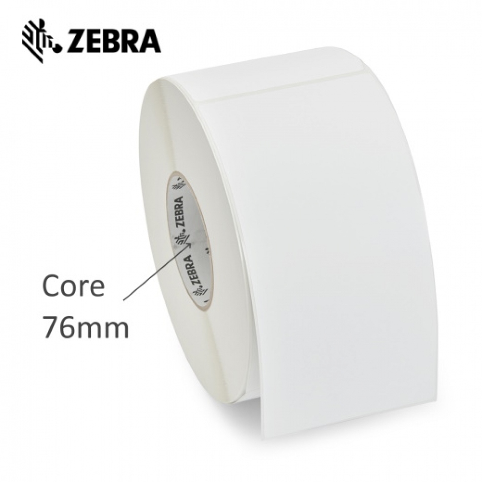 Zebra Z-Perform 1000D Pack de 6 Rollos de Etiquetas Termicas Originales 76x25mm - Adhesivo Permanente - 5.180 Unidades x Rollo - 880738-025