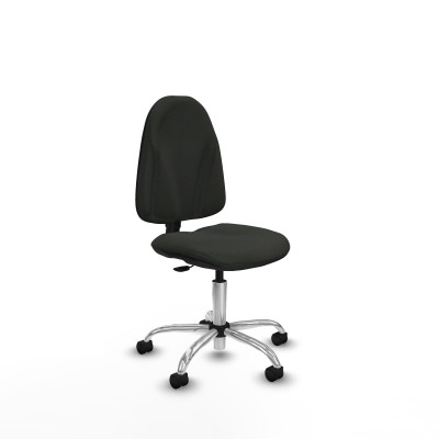 Algarra CP bali negro base cromada ruedas nailon 50mm
