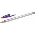 Bic Cristal Fun Boligrafo de Bola - Punta Gruesa de 1.6mm - Tinta con Base de Aceite - Color Morado