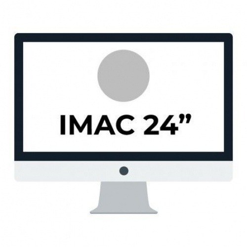 Apple iMac 24 Retina 4.5K/ Chip M1 CPU 8 Núcleos/ 8GB/ 256GB/ GPU 7 Núcleos/ Plata