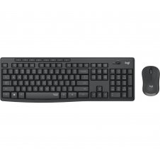 Logitech MK295 Silent Wireless Combo teclado Ratón incluido Oficina USB QWERTZ Alemán Grafito