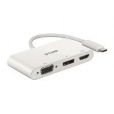 Hub D-link Usb-c 3.0 Hdmi Vga Dp Blanco