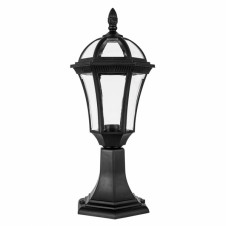 Sobremuro Exterior Comino 1xe27 Negro Ip44 Policarbonato 47,6x17,6x17,6 Cm