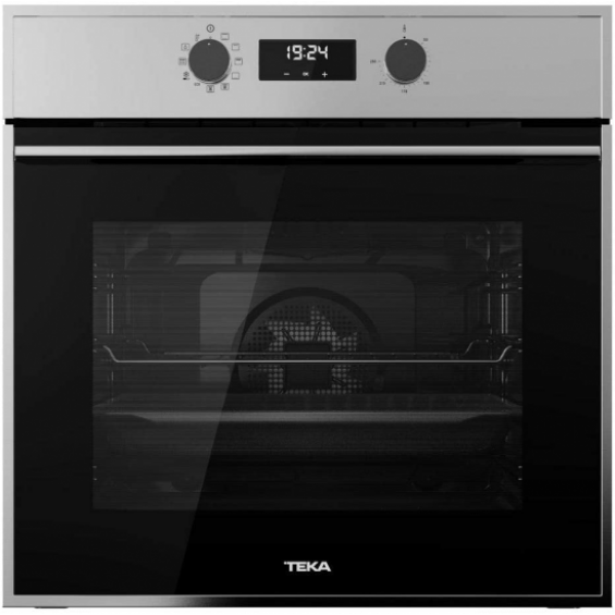 Horno multifunción Teka HSB 645 SS, 70 litros, 9 funciones, SurroundTemp, HydroClean PRO, guía telescópica, Touch Control, clase A+, inox