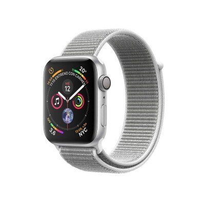 APPLE WATCH SERIES 4 GPS 40mm CAJA ALUMINIO PLATA CON CORREA DEPORTIVA LOOP NACAR - MU652TY/A