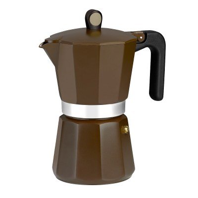 Cafetera Italiana Induction Cream M671012/ 12 Tazas/ Marrón