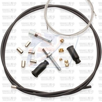 Kit cable de acelerador universal VENHILL - exterior 5mm / 2.35m U01-4-103-BK