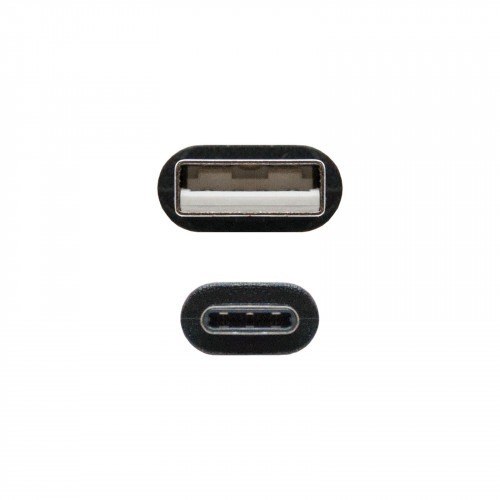 NANOCABLE CABLE USB 2.0. TIPO USB-C/M - A/M. NEGRO 1M