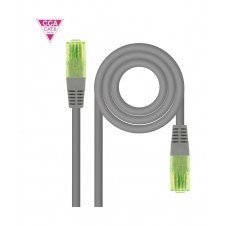 Nanocable Cable de Red Latiguillo RJ45 CAT.6 UTP AWG26 CCA, Gris, 1.5m