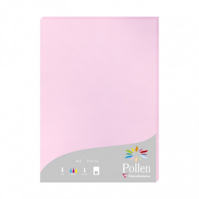Pollen papel para impresora de inyección de tinta A4 (210x297 mm) 25 hojas Rosa
