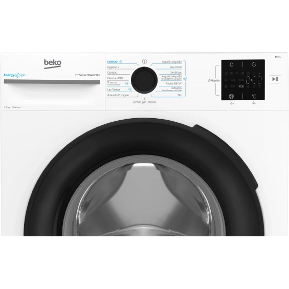 Lavadora Beko BM3WFU3721WB, 7 kg, 1200 rpm, clase A, blanco - imagen 4
