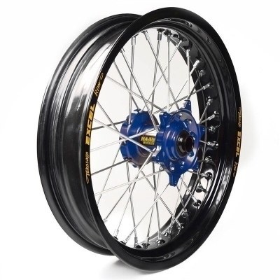 Rueda completa Haan Wheels aro negro 16-3,50 buje azul 1 45050/3/5 1 45050/3/5