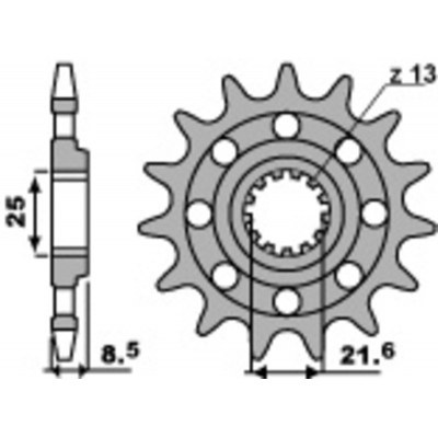 PBR Steel Standard Front Sprocket 2179 - 520 2179.17.18NC