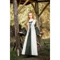 Vestido Medieval Amalia Natural/Verde