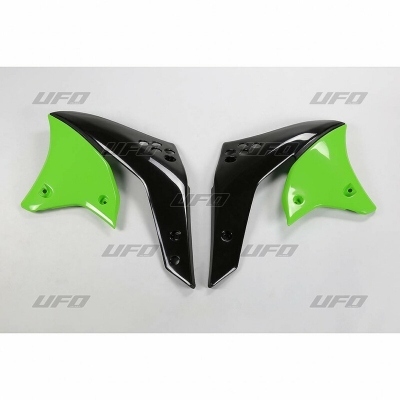 Plásticos laterales de radiador UFO Kawasaki verde KA03767-026 KA03767#026