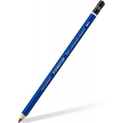Staedtler Mars Lumograph Aquarell 100A Lapiz de Grafito - Mina 6B - Resistencia a la Rotura - Madera de Bosques Sostenibles