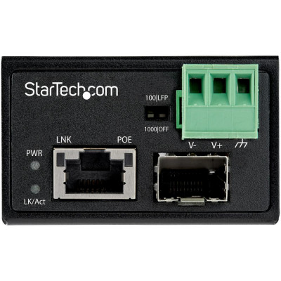 Conversor de medios fibra a ethernet startech industral