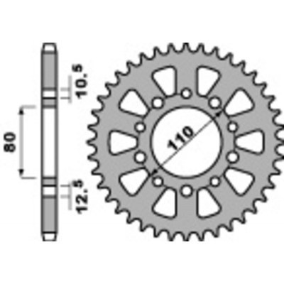 PBR Steel Standard Front Sprocket 334 - 520 334.15.18NC