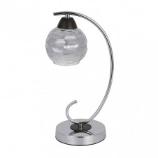 Sobremesa Etna 1xe14 Cromo/wengue 35x14x19 Cm