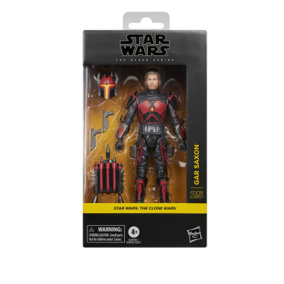 Figura hasbro star wars the clone wars the black series gar saxon