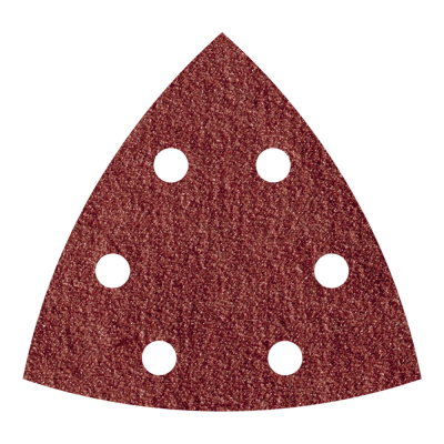 Hoja lija triangular autoadhesiva para madera/metal gr240 95 mm, 5 uds