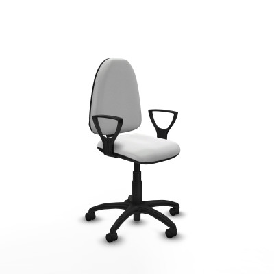 Aýna CP bali blanco brazos fijos base poliamida ruedas nailon 50mm