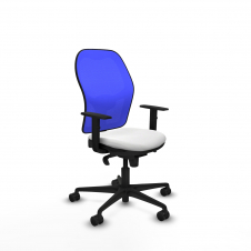 Piqueras y Crespo Jorquera sincro malla azul bali blanco brazos 1D base nailon ruedas 65mm nailon