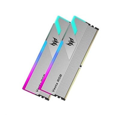 Memoria ram ddr4 32gb 2x16gb acer predator vesta - 3200mhz cl16 silver rgb