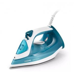 Plancha de vapor Philips DST3011/20, 2100W, cerámica, golpe de vapor 140 gr/min, antigoteo, azul