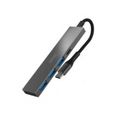 Hub NILOX Usb-C a 3Usb-A3.0 1Usb-C Gris (NXHUBUSBC04)