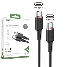 Cable Usb-c A Usb-c Acefast C2-03 60w Silicona 1.2 Metros Negro