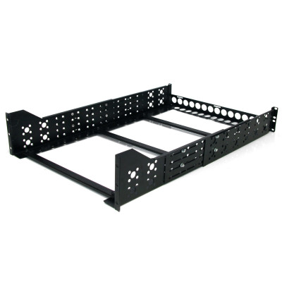 StarTech.com Carriles para Rack de Servidores 3U Universales - Carriles para Armario de Servidores con Profundidad Ajustable - Carriles Universales para Rack de 19 - Carriles 3U