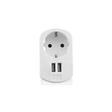 CARGADOR EWENT EW1211 2 PUERTOS USB 3.1A Y SHUCKO