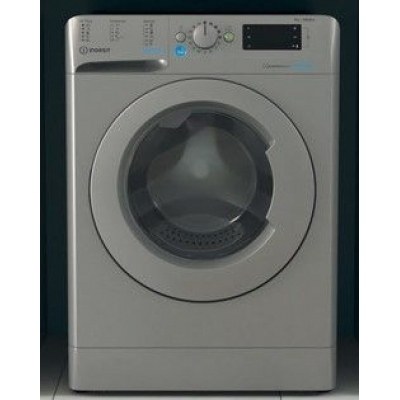 Lavadora carga frontal Indesit BWE91485XSEUN, Inox, 9 kg, 1400 rpm, B