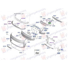 SOPORTE LATERAL SUPERIOR DE PLASTICO PARA PARACHOQUE DELANTERO(O)