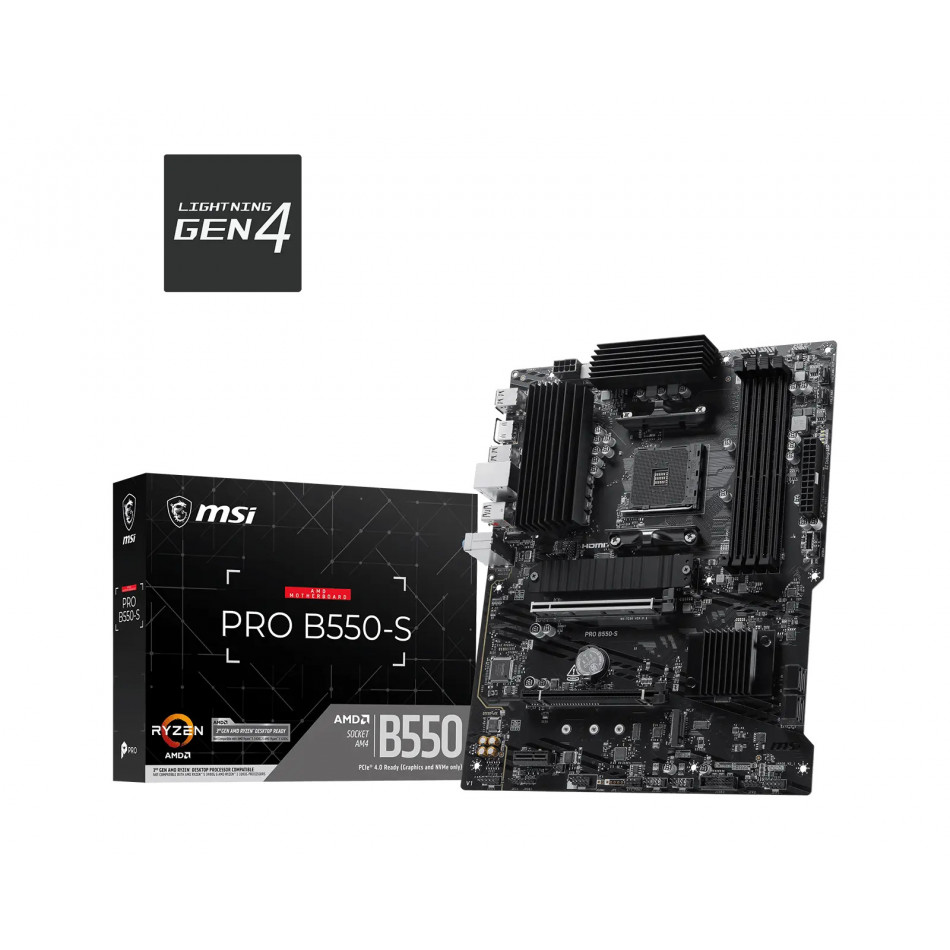 PRO B550-S placa base AMD B550 Zócalo AM4 ATX