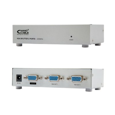 VGA DUPLICADOR PARA 2 MONITORES CON ALIM.