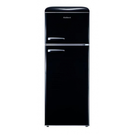 Frigorífico retro 2 puertas Corberó CF2PG148RN, Cíclico estático, 148.2 x 55.2 x 62.1 cm, clase E, 179 kWh/año, 40dB, 215 litros, luz LED, negro