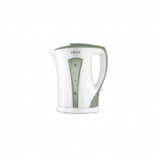 Ufesa Nyassa 1.7L tetera eléctrica 1,7 L 2200 W Verde, Blanco
